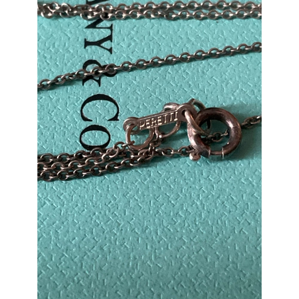 Tiffany & Co. Silver Tear Drop Necklace, 16 inch chain, NO BOX - Picture 4 of 6
